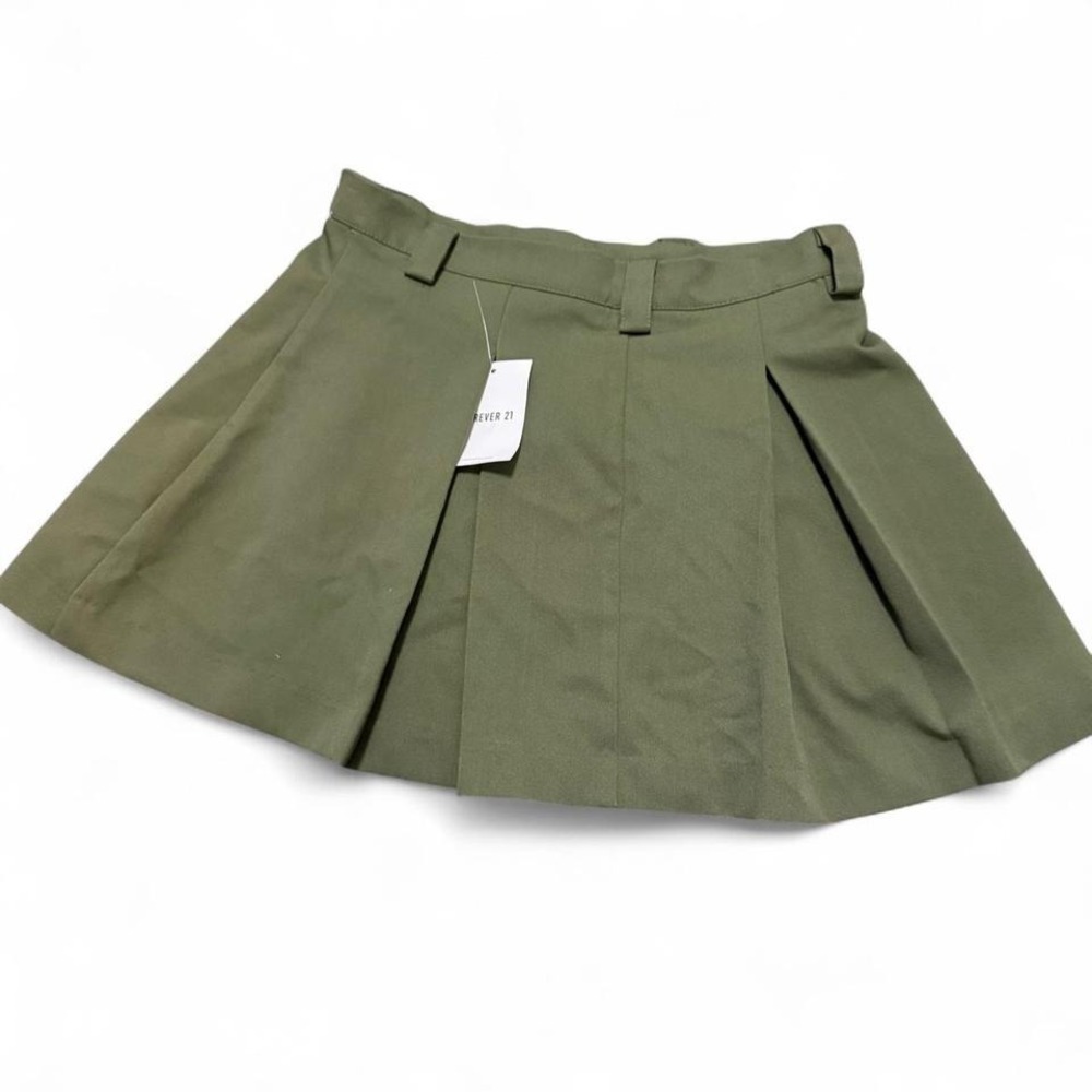 NWT Forever 21 Pleated Mini Skirt Sz S Academia Indie Alt School Core